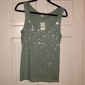 NWT J. Crew small sequin tank top